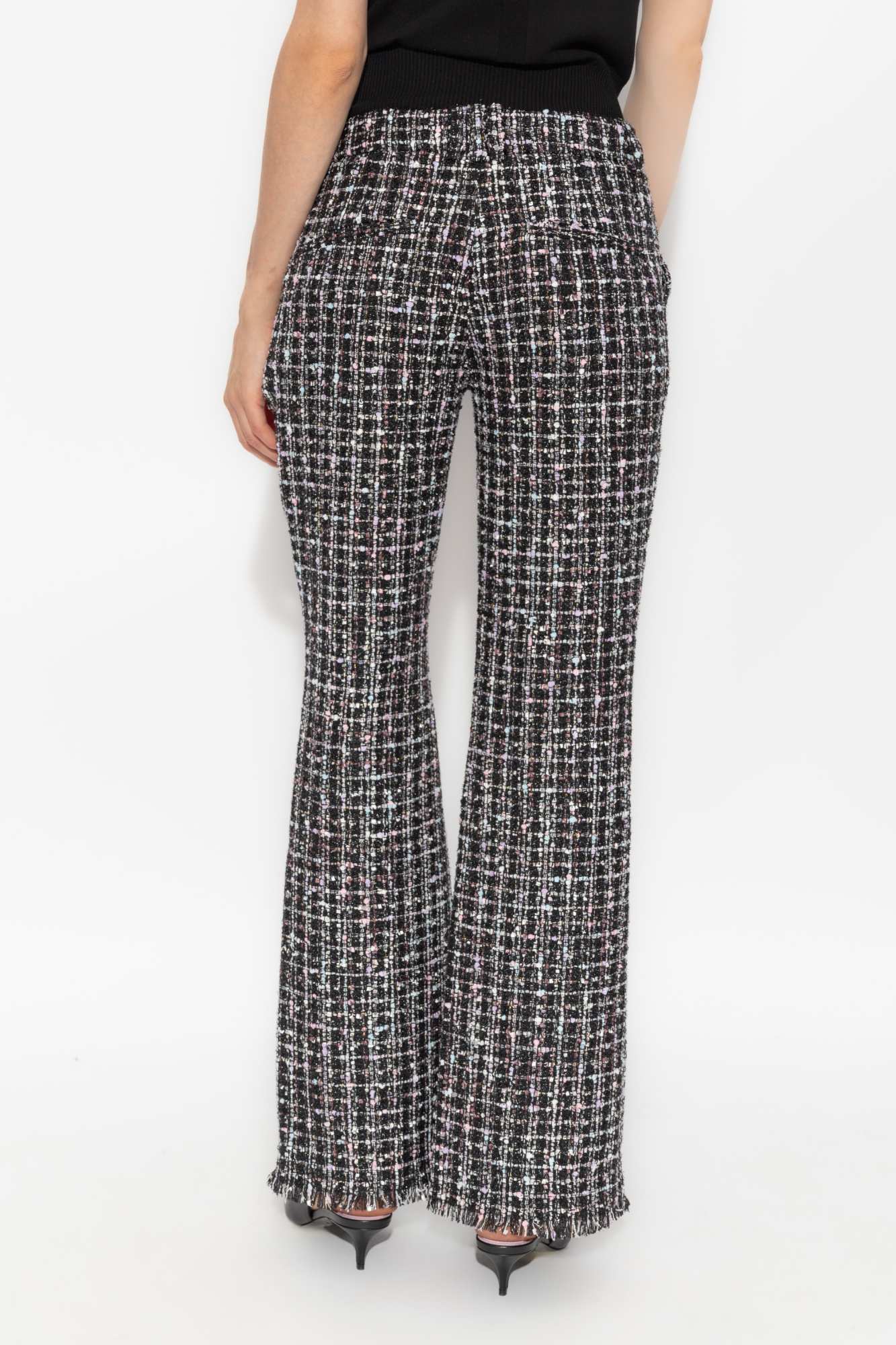 サブレ glittery tweed flare easy trousers GLITTERY TWEED FLARE EASY TROUSERS